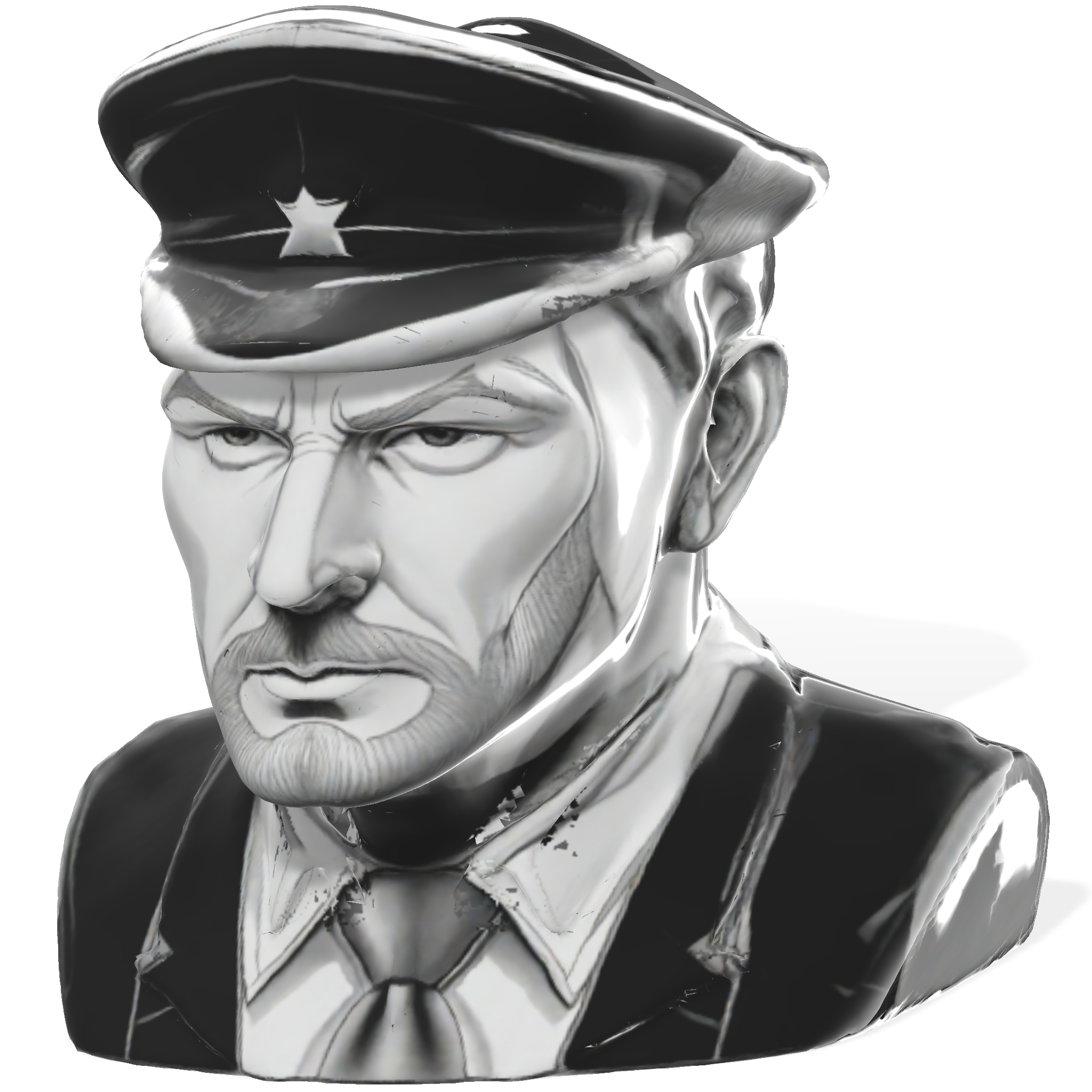 Military Commander Character Bust