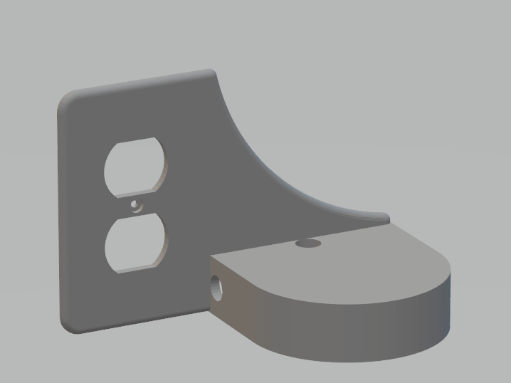 Outlet Side Mount for Google Home or Alexa