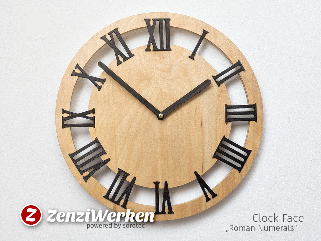 Clock Face "Roman Numerals" cnc/laser