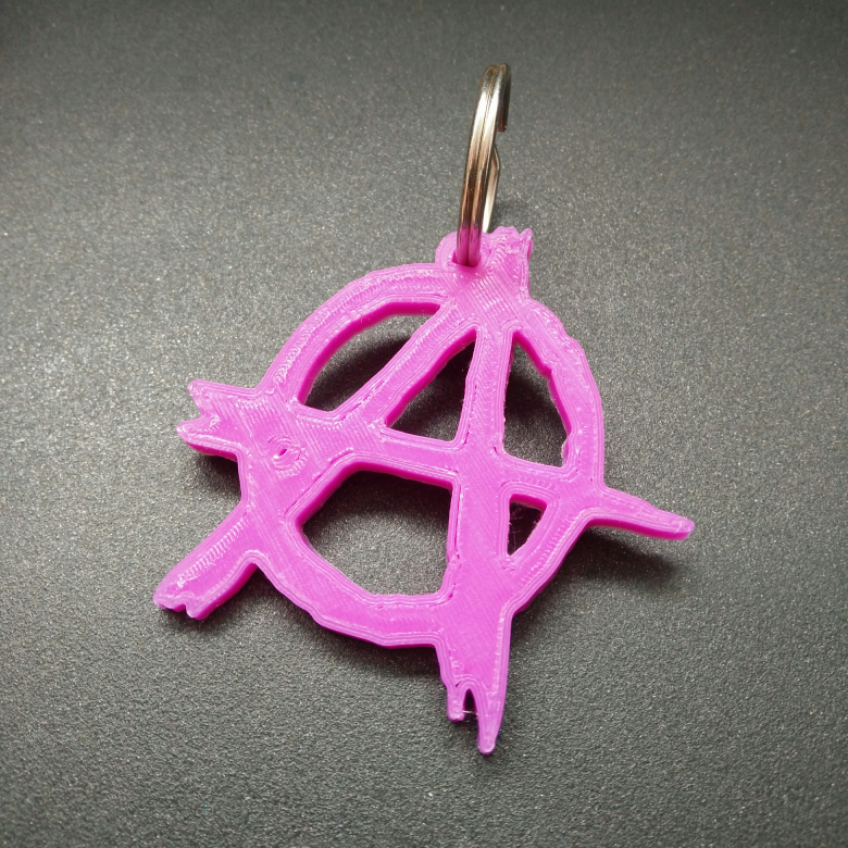 Anarchy keyring/pendant