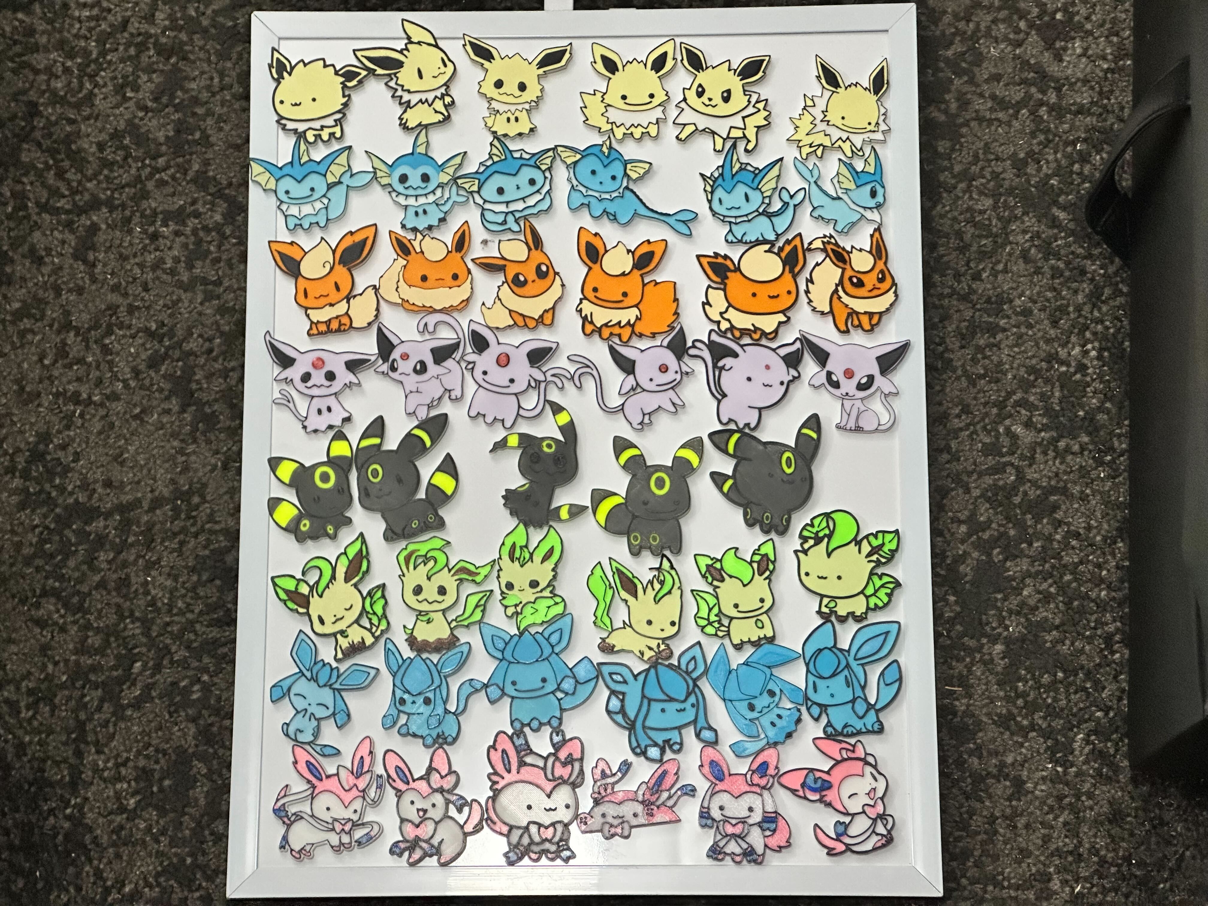 Cute Eeveelution Chibi Pokemon Fridge Magnet/Keychain/Pin/Hair Clip
