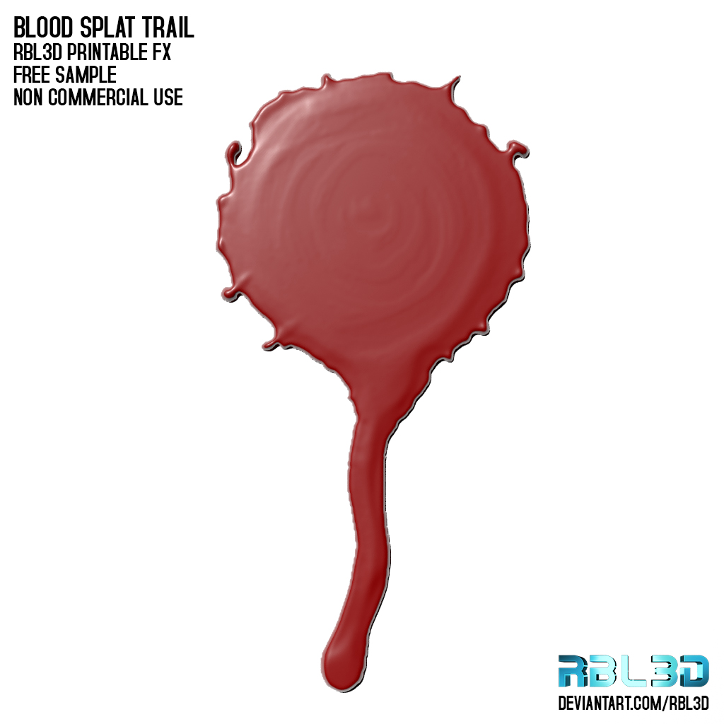 Blood Effects Splat Trail Free sample