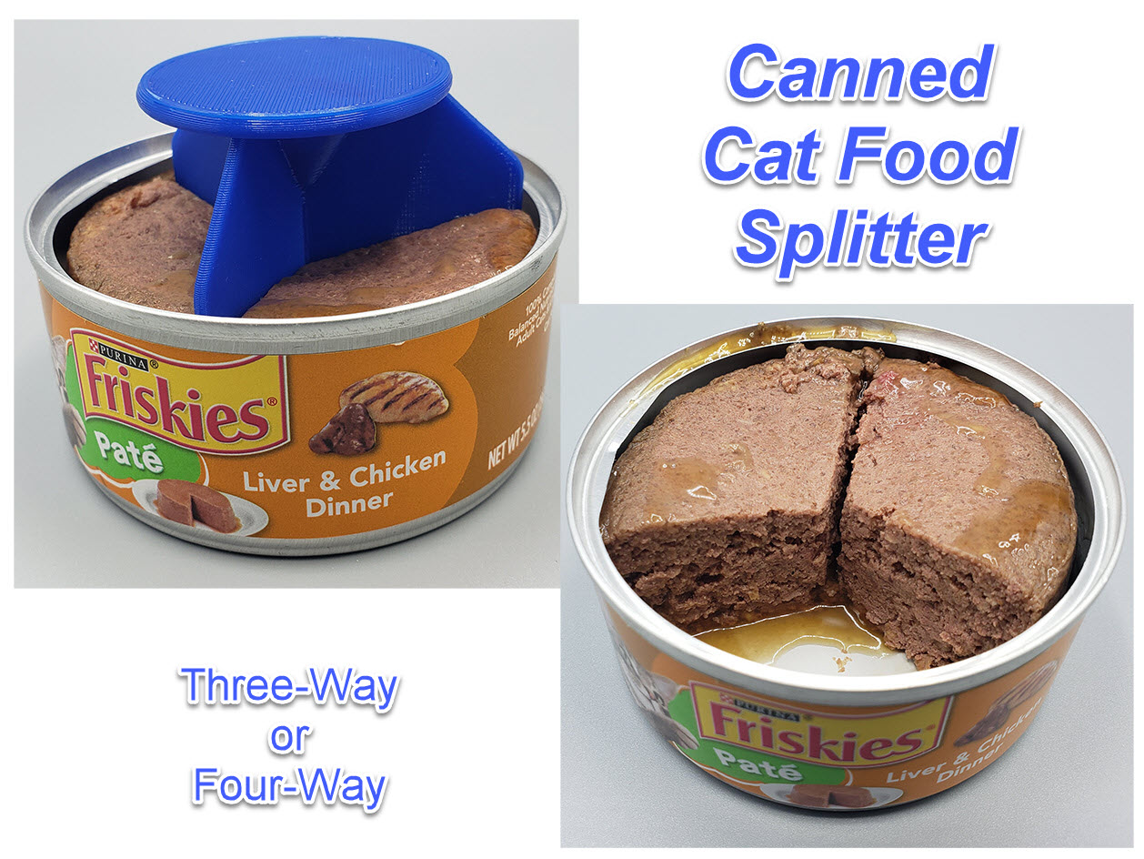 Canned Cat Food Splitter