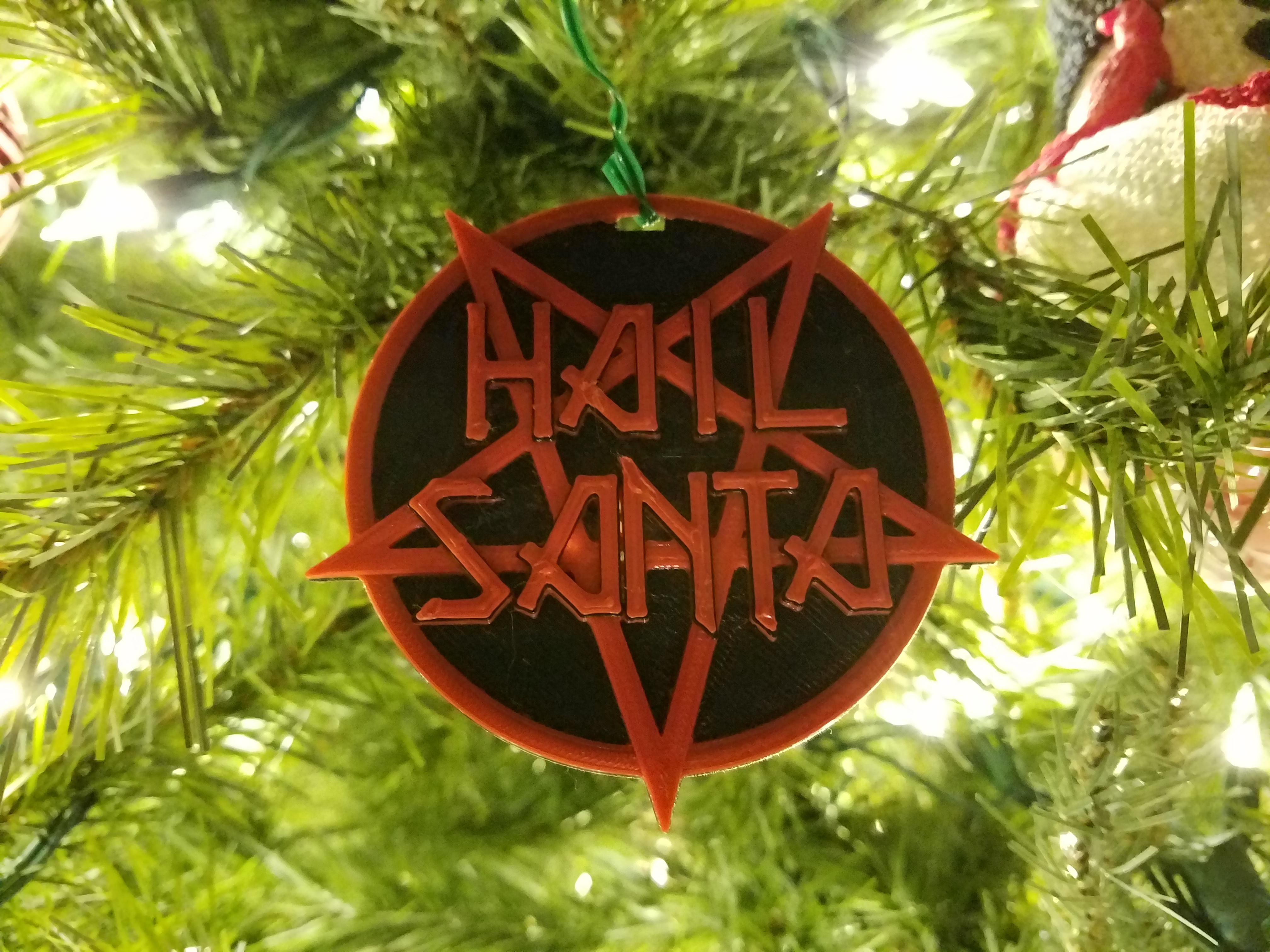 Hail Santa Christmas Ornament