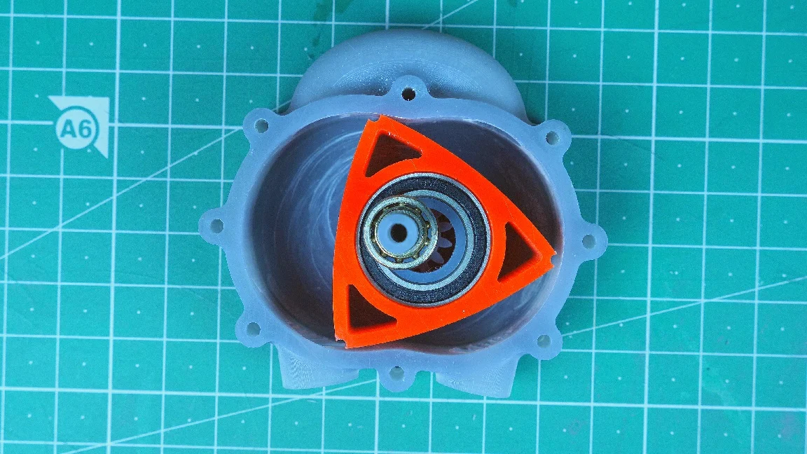 Compressed Air Wankel Engine