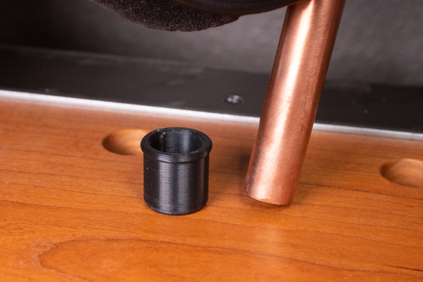 Copper Pipe Adapter for 20mm Dog Holes (for the Holey Desk)