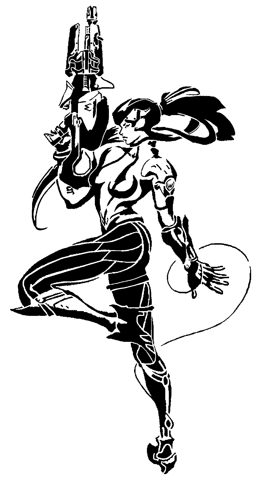 Widowmaker stencil 3