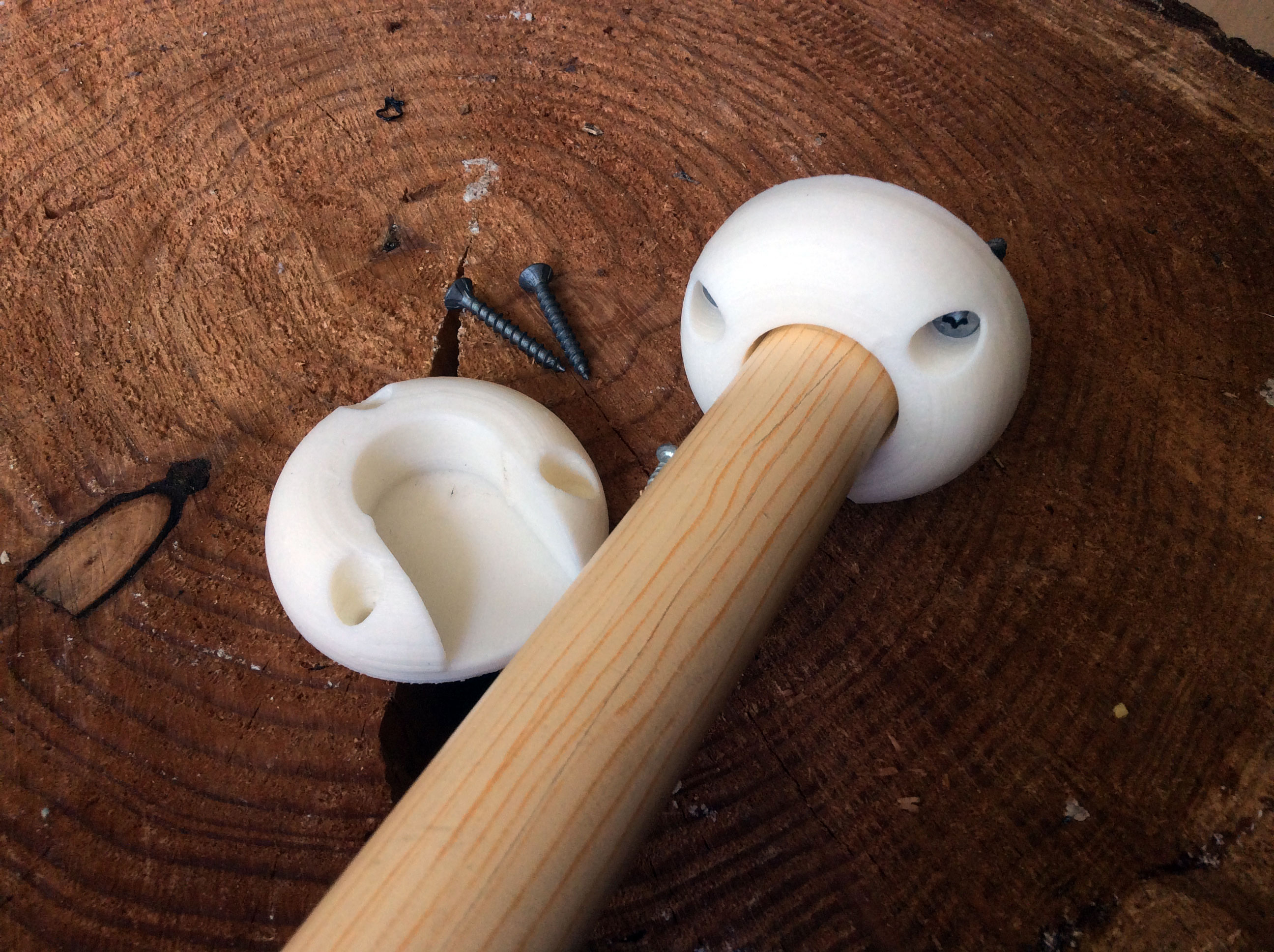 Clothes Rail Broomstick Support Round Rod