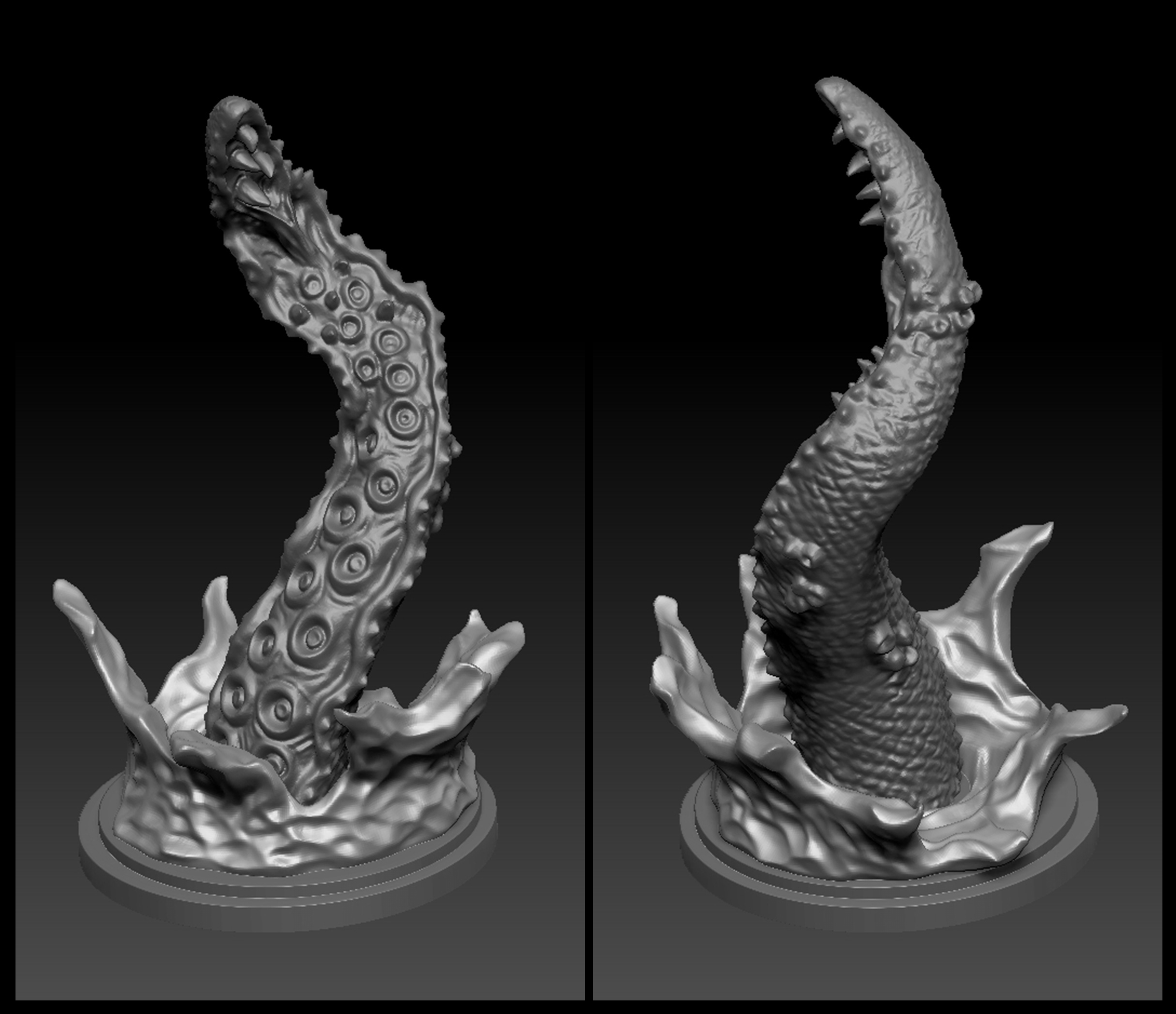 Kraken tentacle hollow