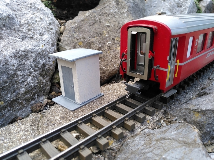 RhB - Kabelhäuschen (small cable house) (1:45 - 0 scale)
