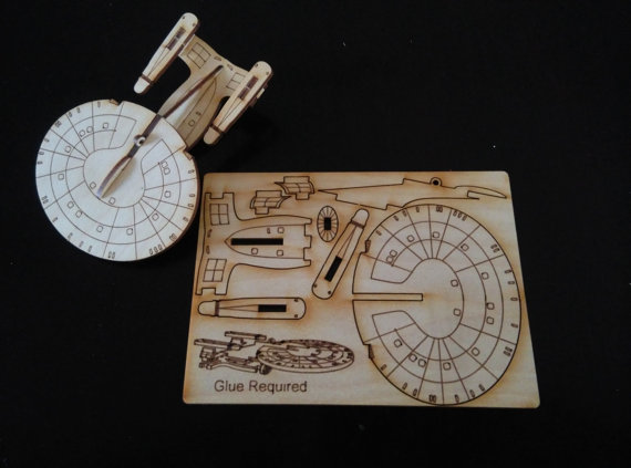 USS Enterprise Ornament Card
