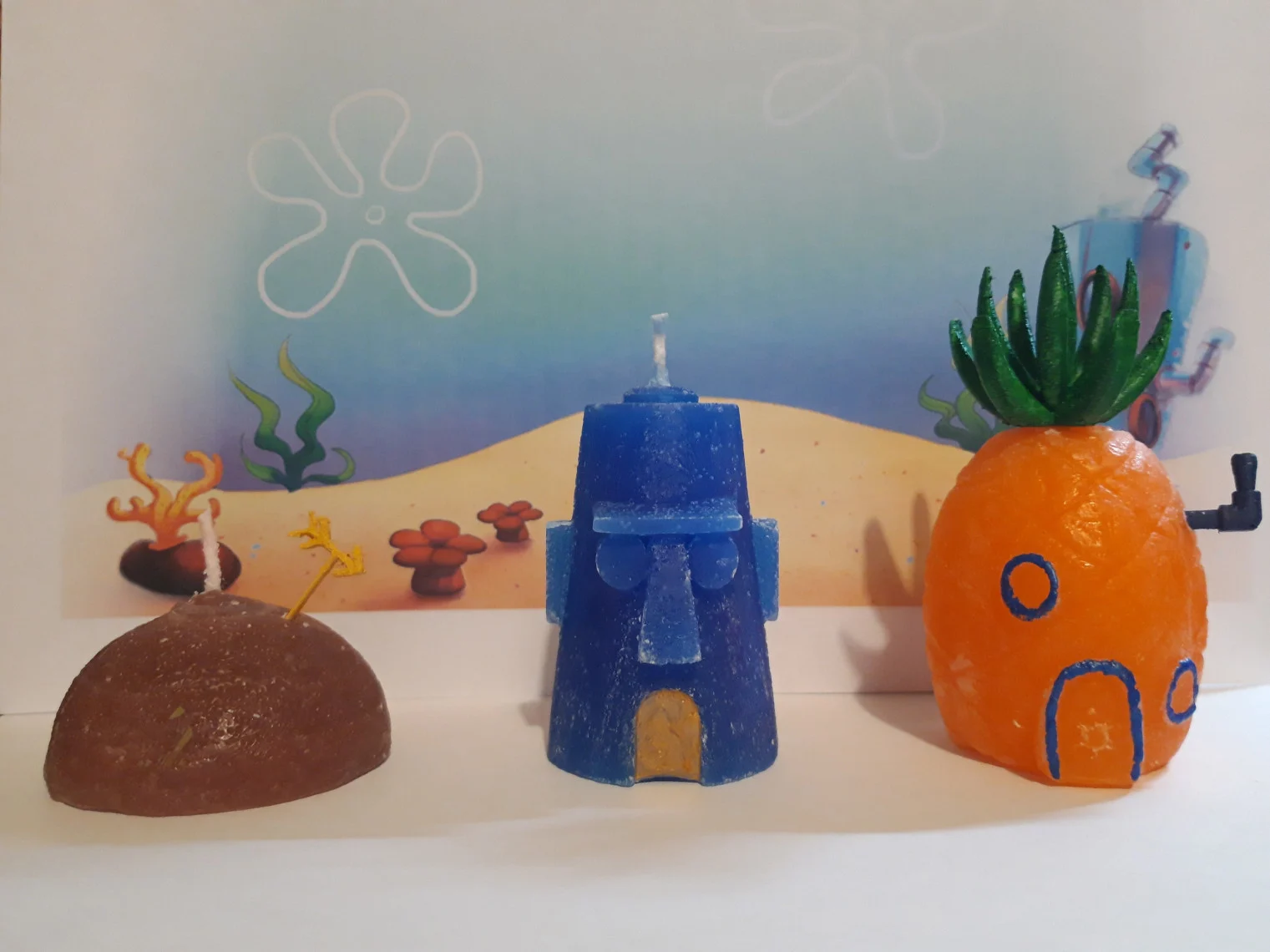 Bikini Bottom Candle Set (candle molds)