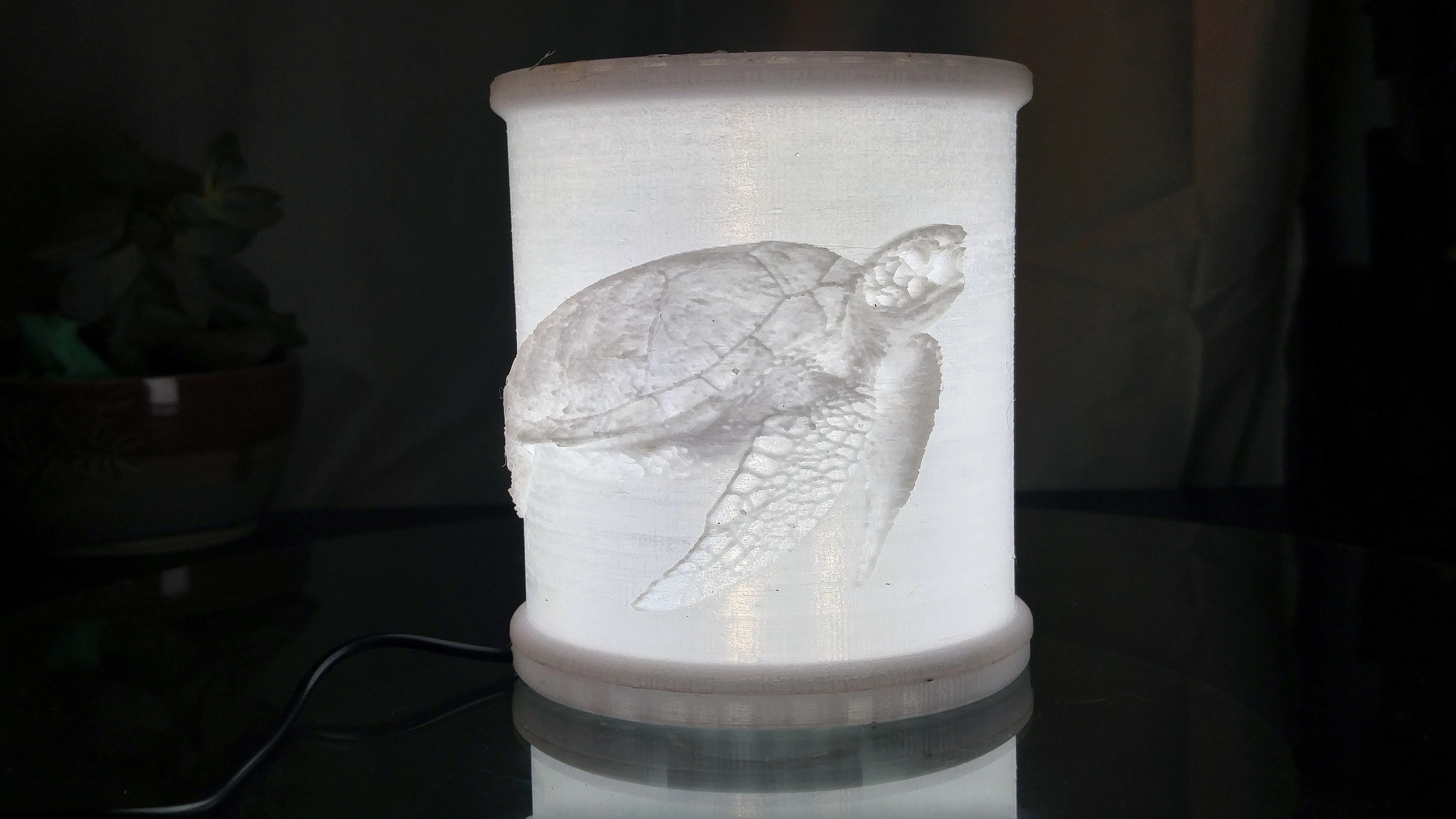 Turtle Lithophane Lamp