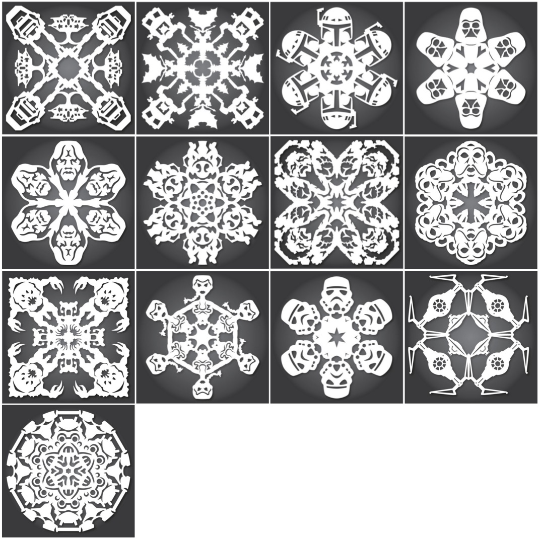 Star Wars Snowflakes by Anthony Herrera - 2013