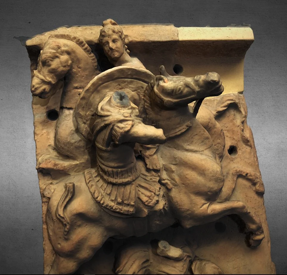 Relief in terracotta