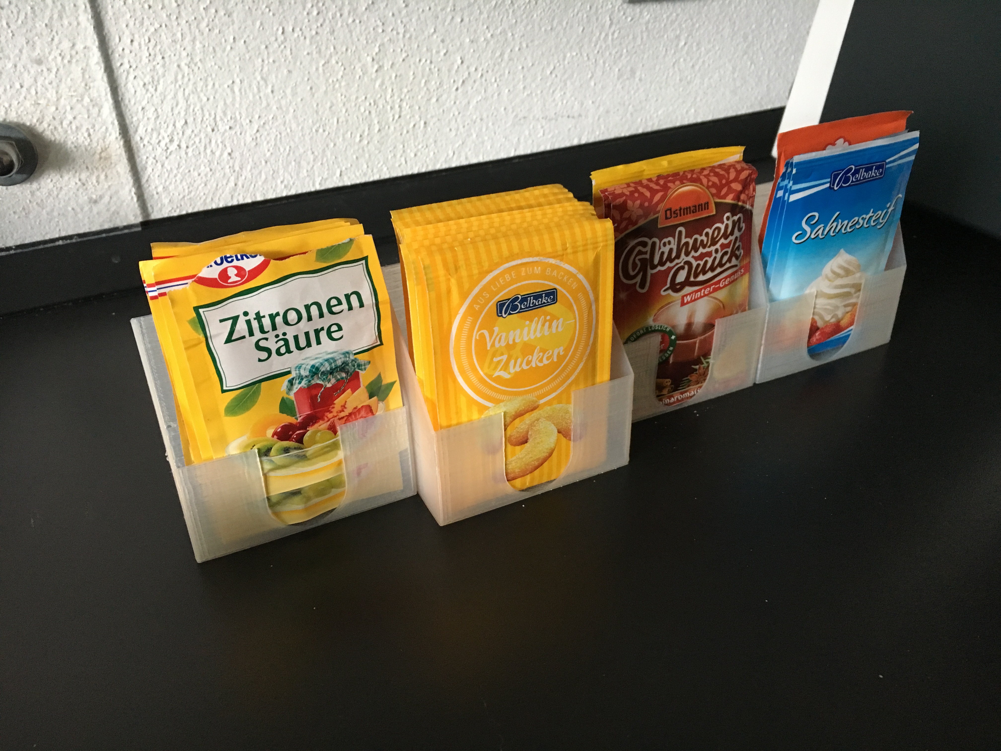 Tiny kitchen containers (Baking powder etc.)