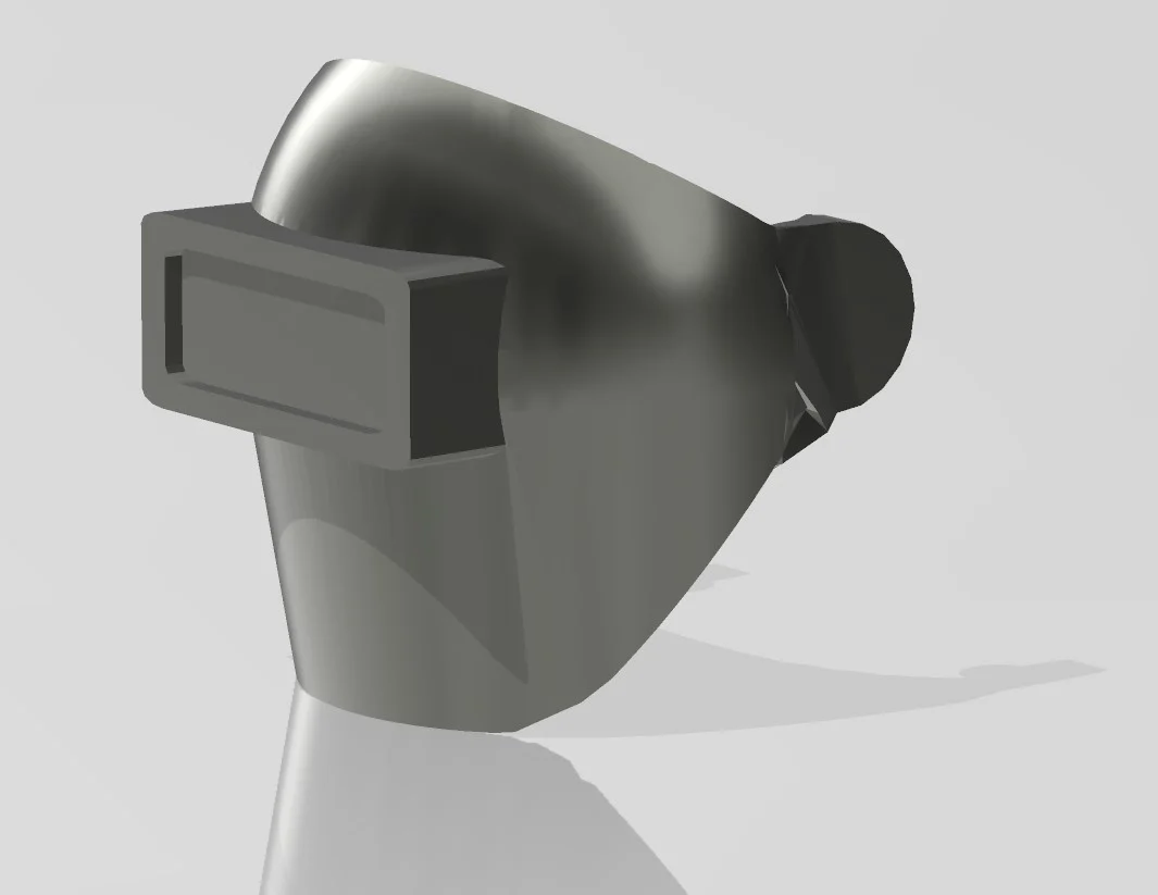 welding visor for minifig helmet