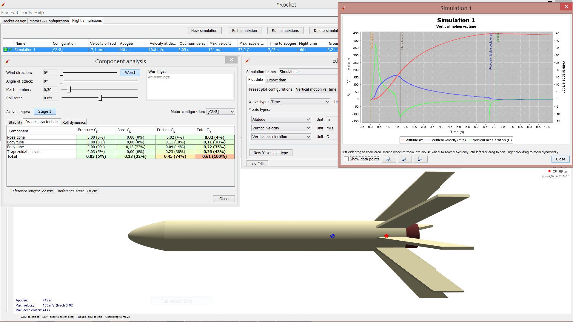 3D printable recoverable rocket