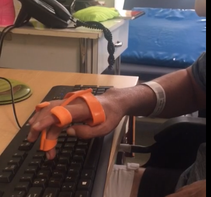 Orthosis for Typing and touchscreen
