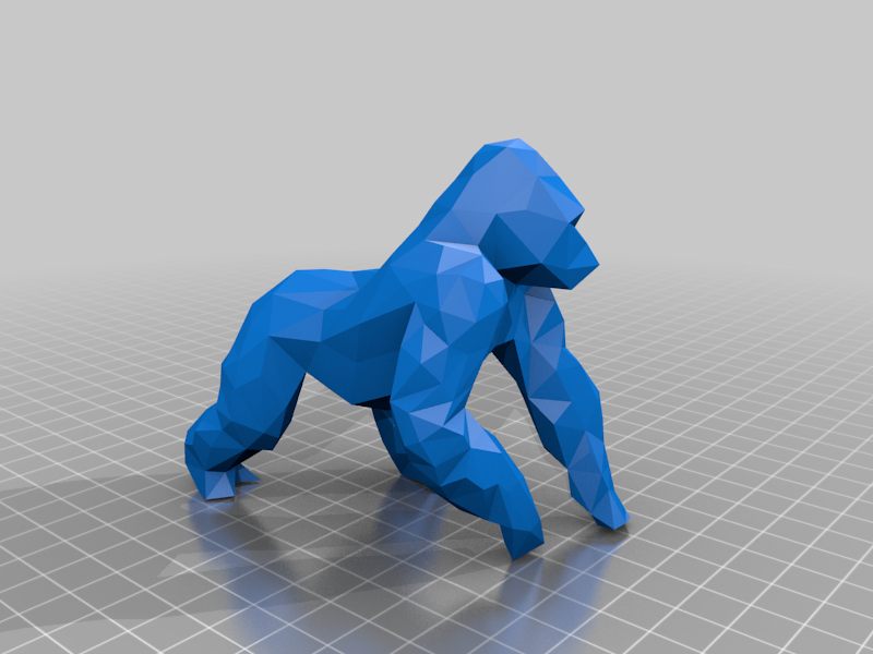 Gorilla Low Poly Remix