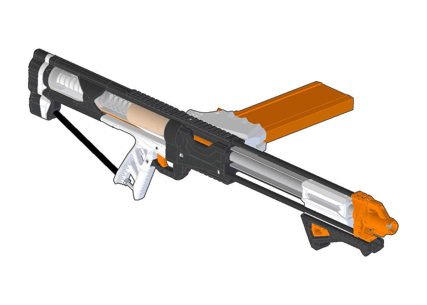 Nerf Caliburn - Raider Magwell