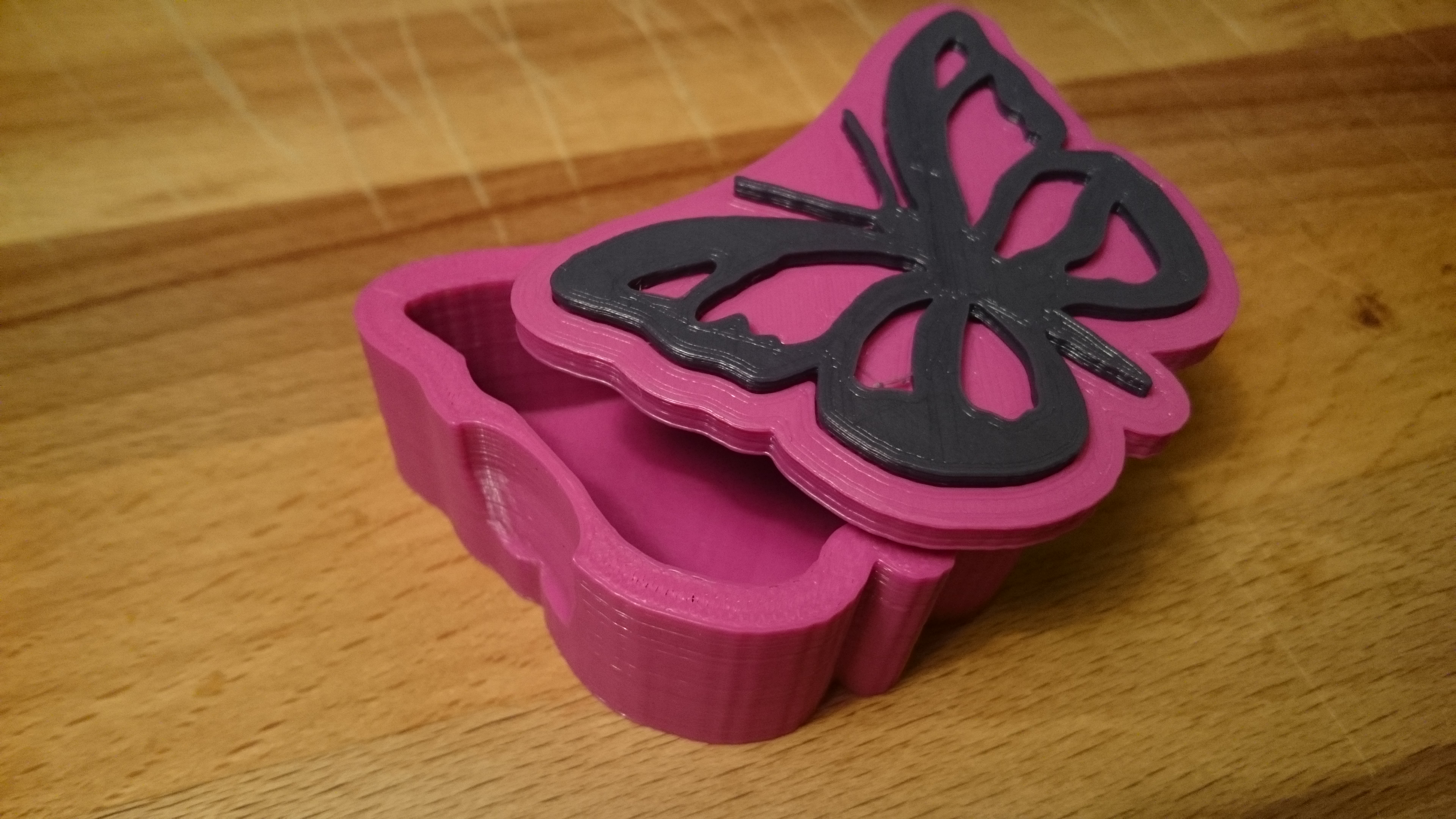 butterfly jewelry box Schmetterling Schmuck Schatulle Box Kästchen
