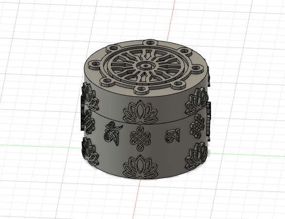 Prayer Wheel Herb Grinder