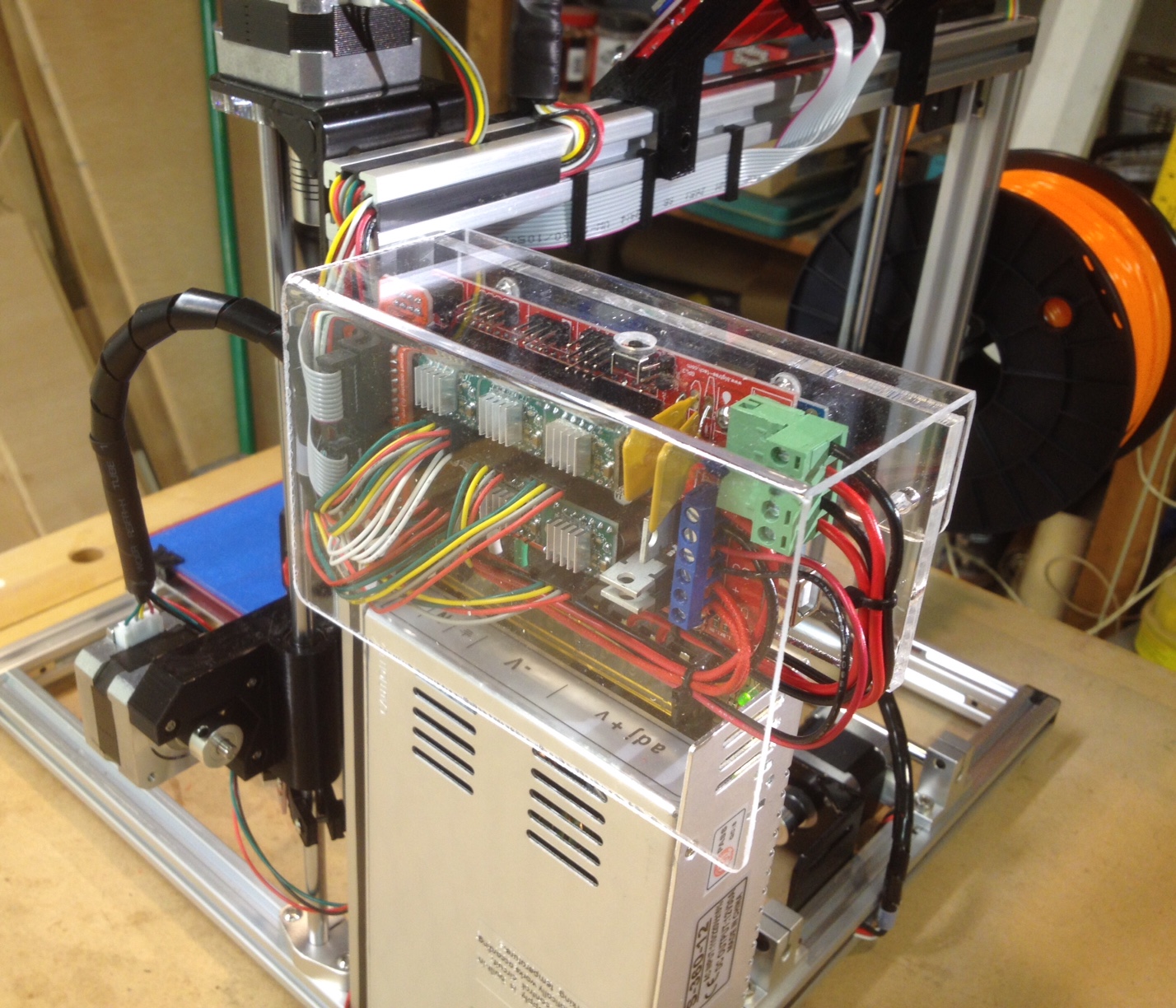 Controller cover for a Folger RepRap 2020 Prusa i3