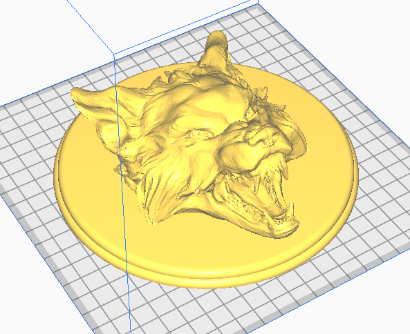 wolf bust
