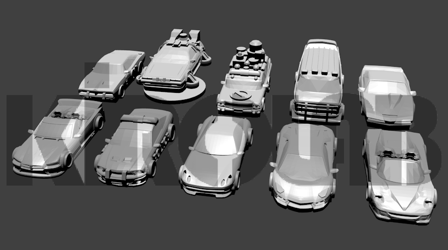 Dice Drivin complete game cars (coches completos para el juego Dice Drivin)