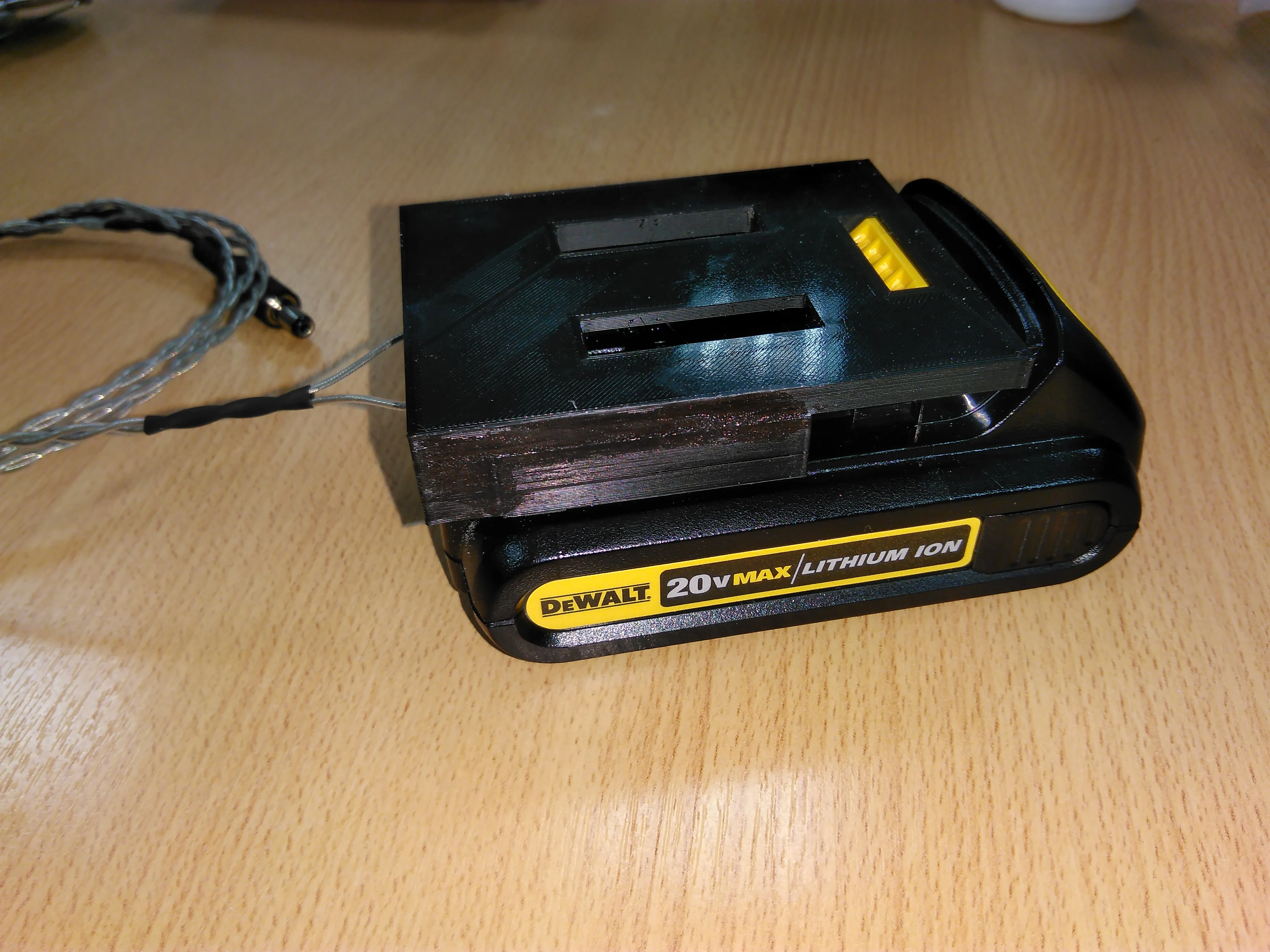 Dewalt 20v battery adapter with belt clip