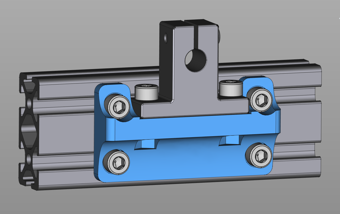 SK8 linear rail shaft adapter / holder for 2040 aluminium profile