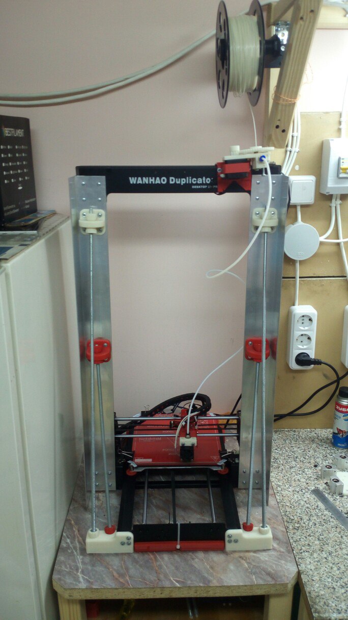 Very Big Z braces for modifiaed Wanhao Duplicator i3, Cocoon Create, Maker Select, and Malyan M150 i3 3D printers