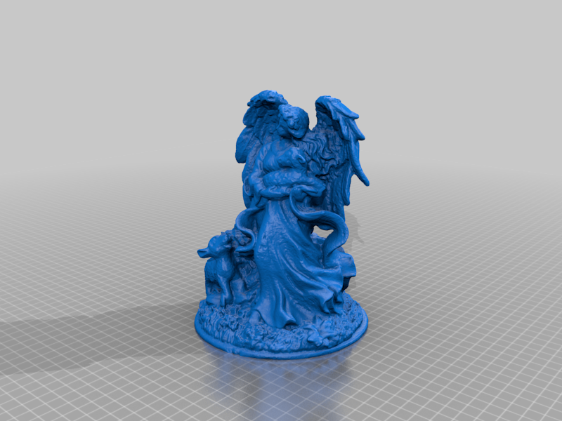 Angel guarding the flock - Digitized