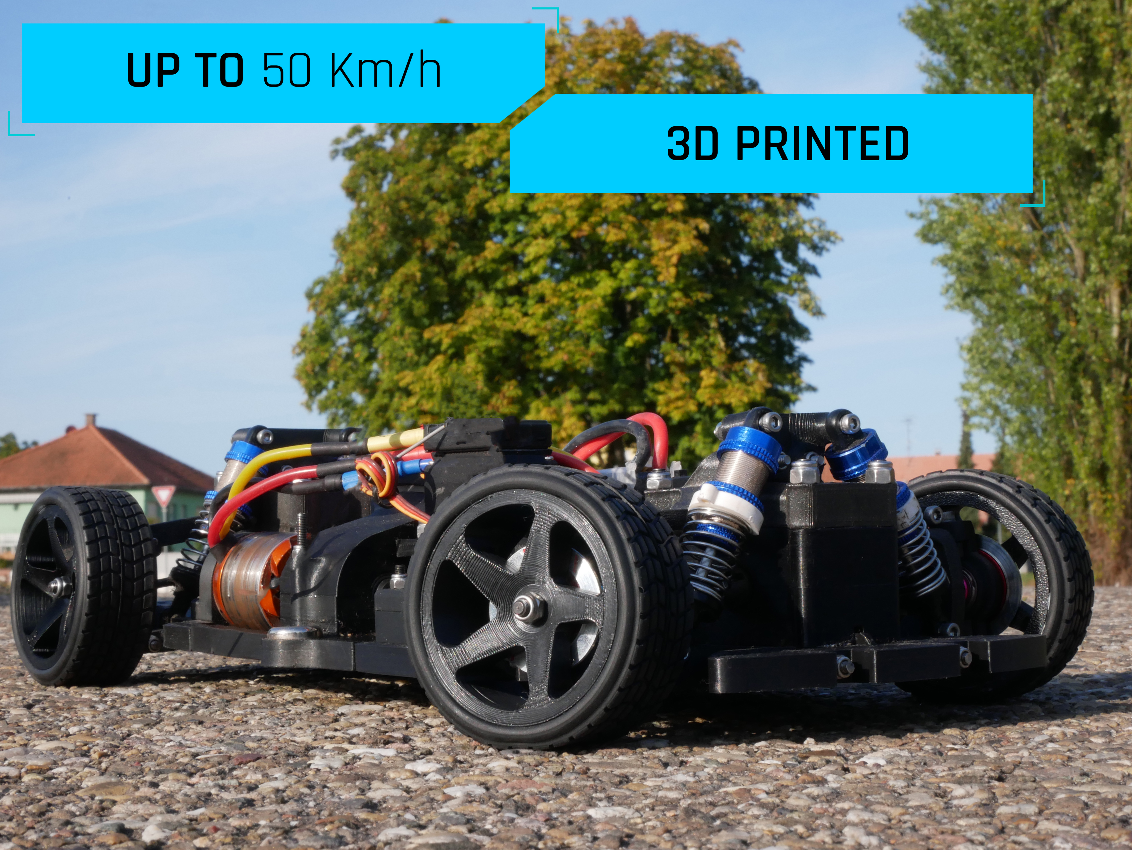 EXPLORER-MK1  3D PRINTED 1:10 RC CHASSIS