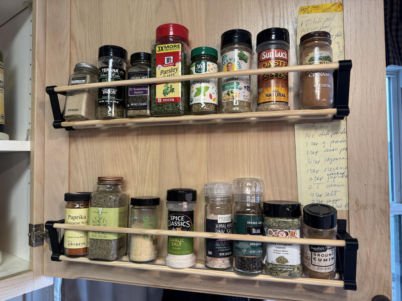 Spice Rack for Door or Wall Mount