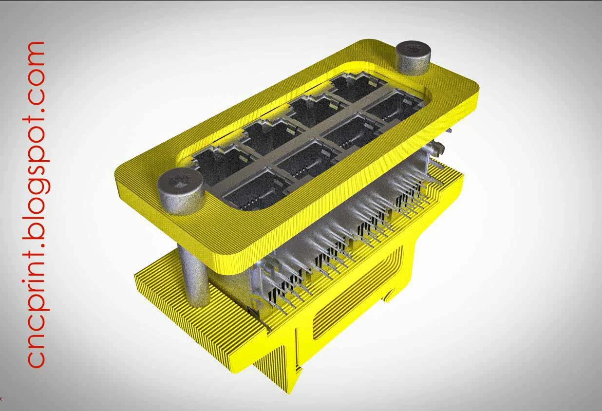 Econ Ethernet RJ45 Multiport Din Rail Mount