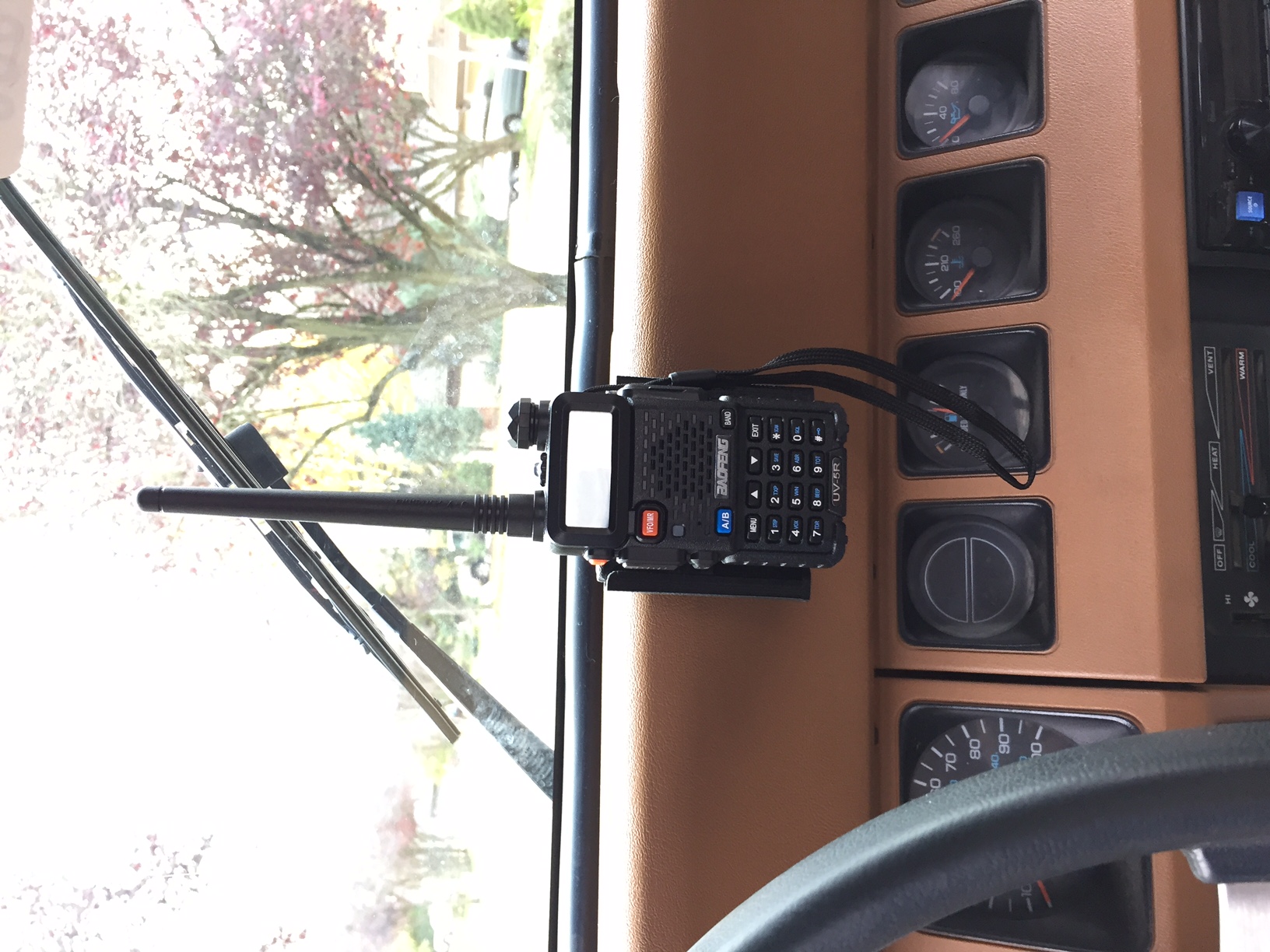 Baofeng UV-5R mount for Jeep YJ