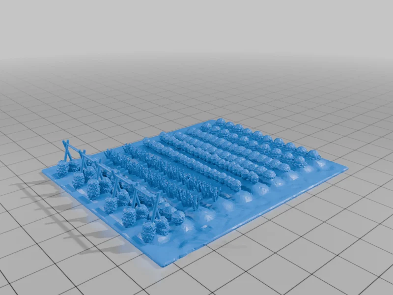 15mm vegetable gardens (ten different gardens) for FoW