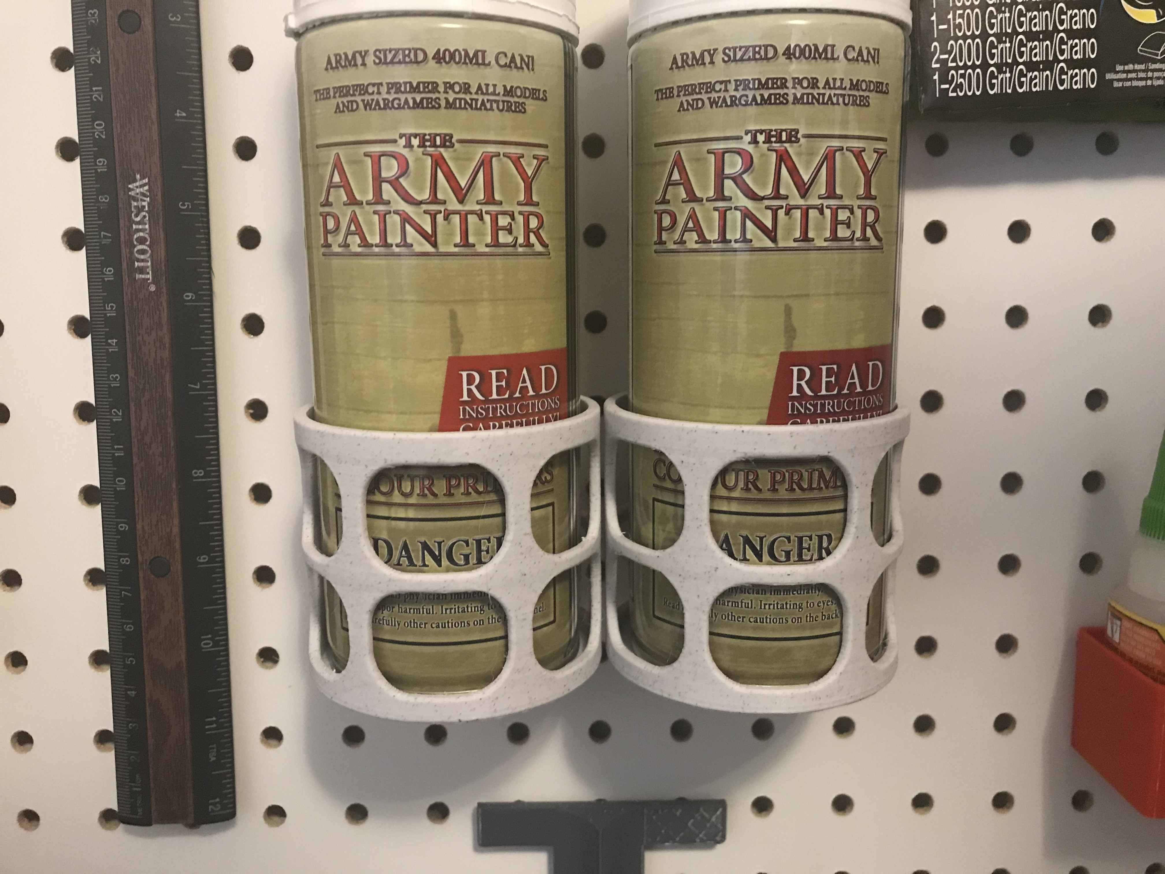 Spray Paint Can Holder for Pegboard