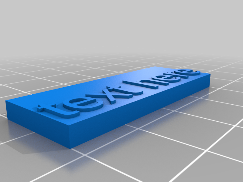 Customizable Name Plate