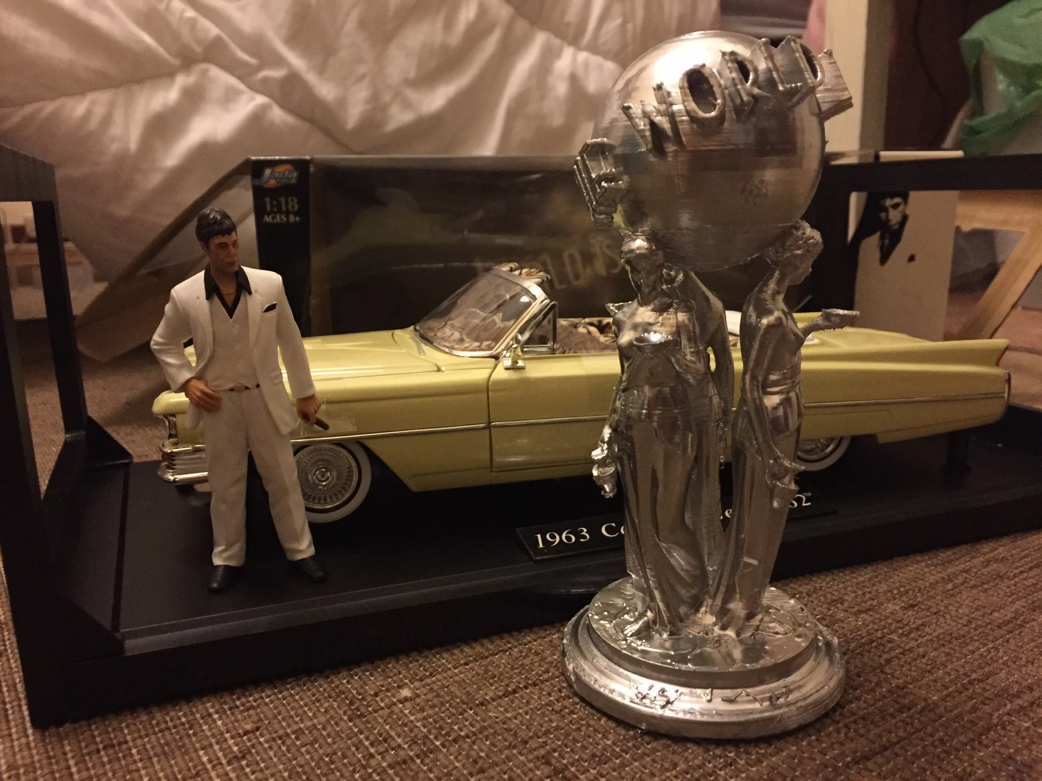 Scarface the World Is Yours Statue Rivisited