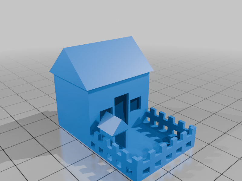 Customizable house with dog house