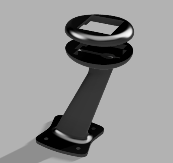 Elevated GPS mount with 30 x 30 mm hole pattern