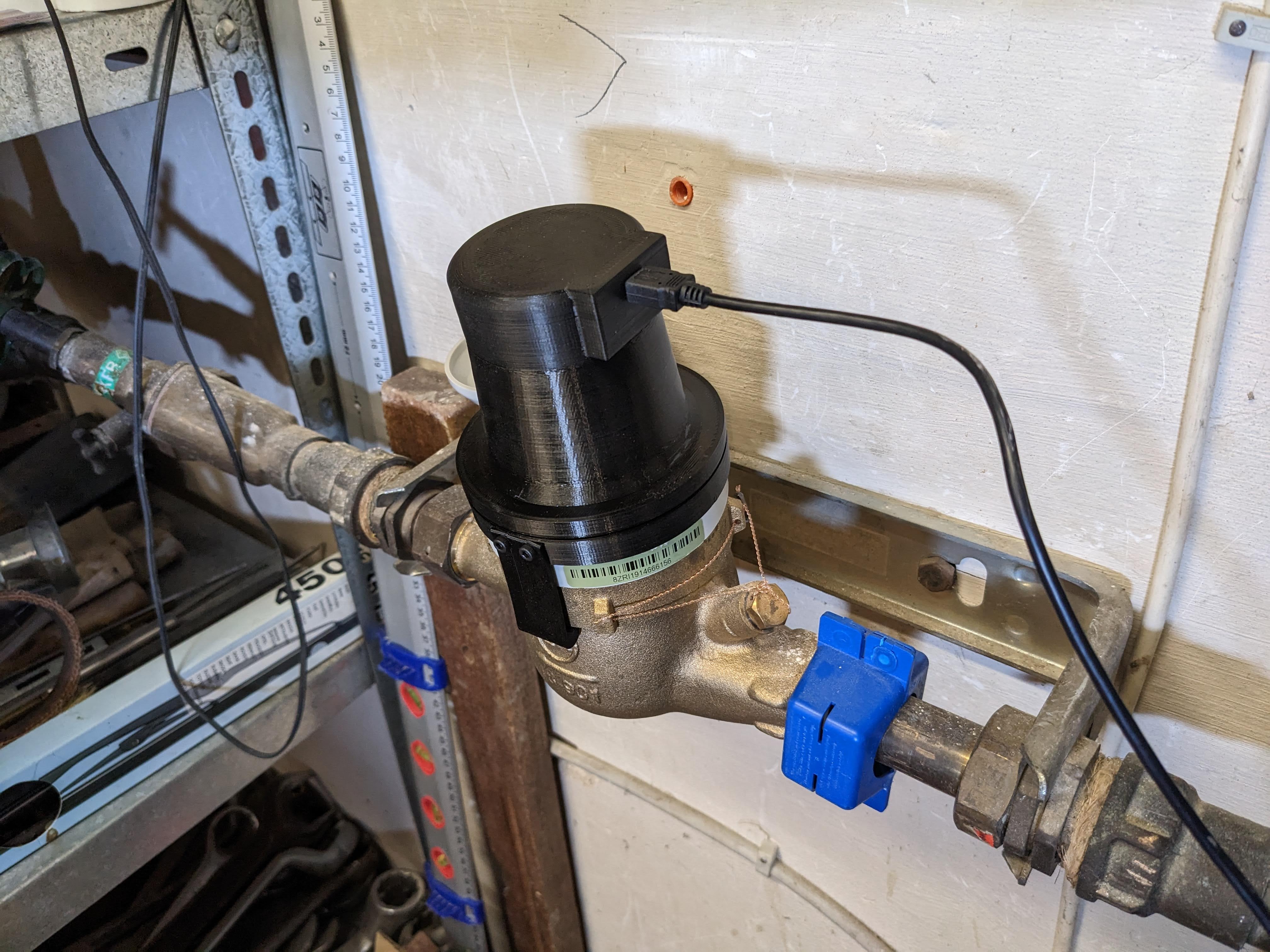 water meter sensor (AI-on-the-edge) mount and housing