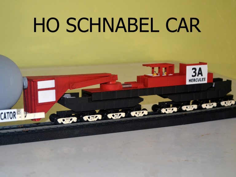 HO Schnabel Car with load