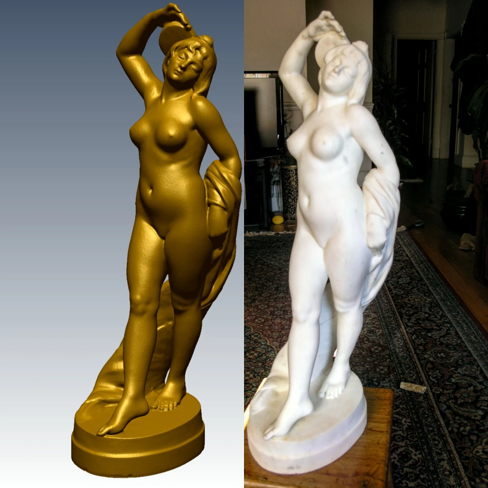 Bacchante, by Jean Jules Pendariès (archival quality)