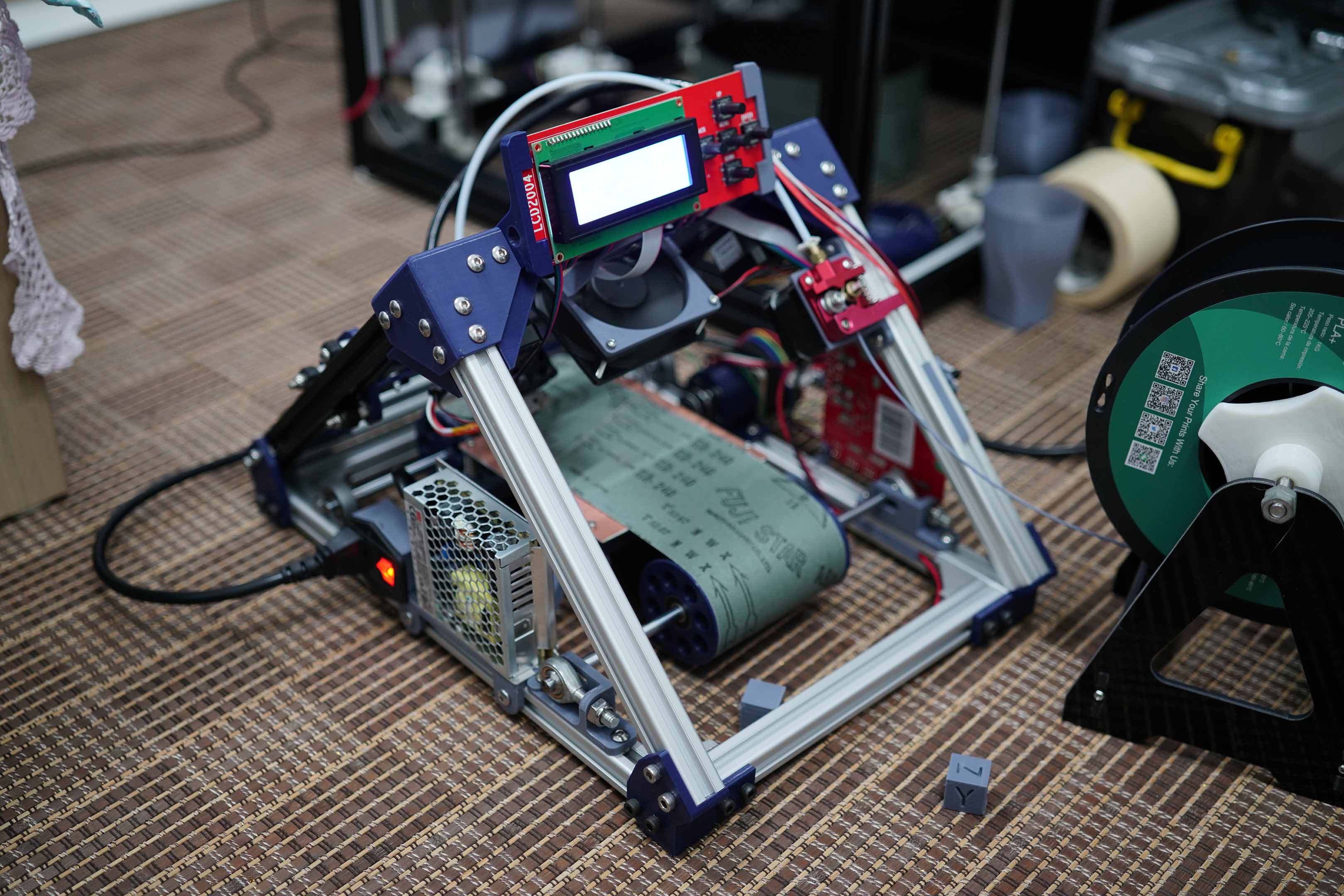 Sanding belt 3d printer