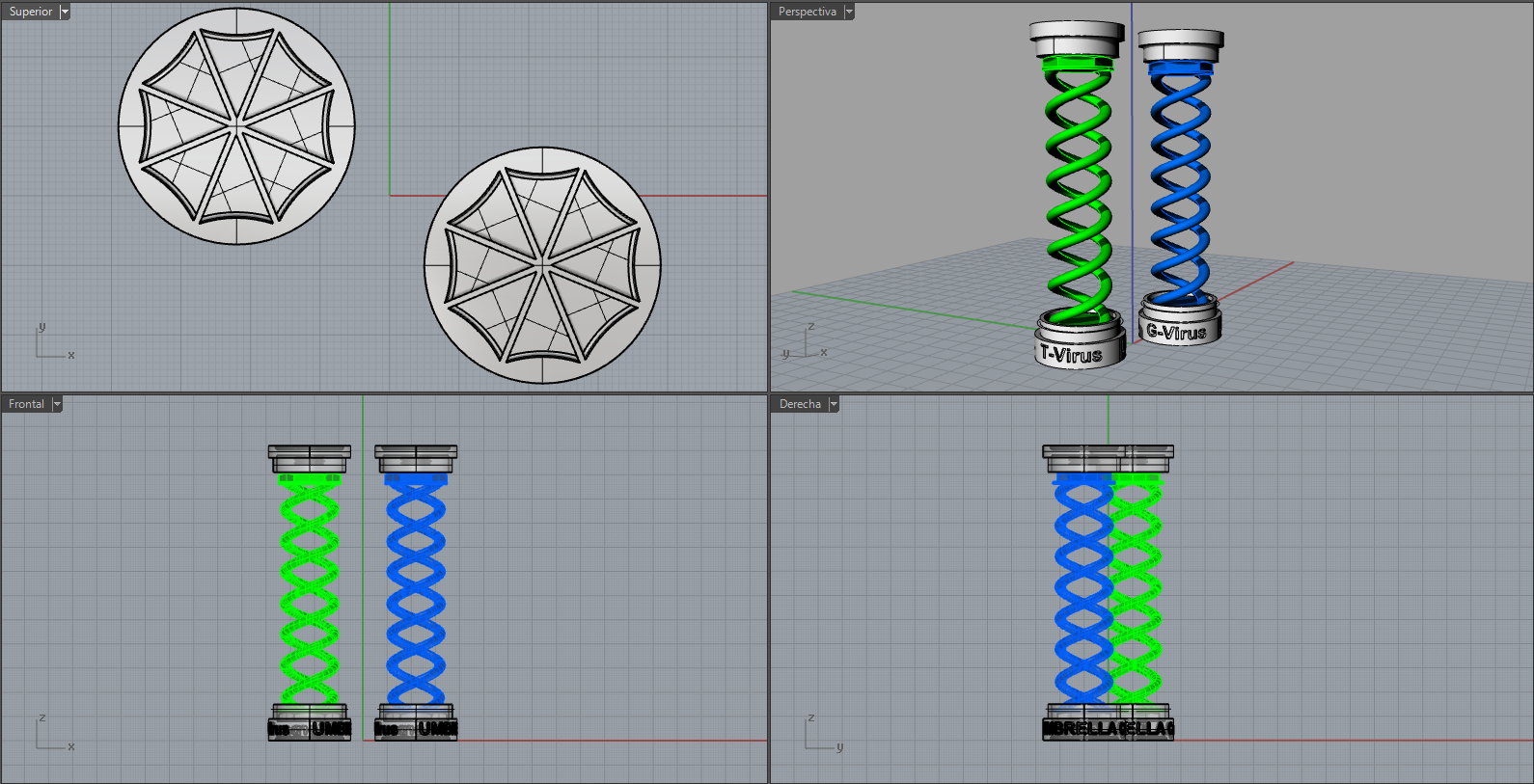Vial (v2) de "G-Virus" y "T-Virus" (Resident Evil) (Actualizado)