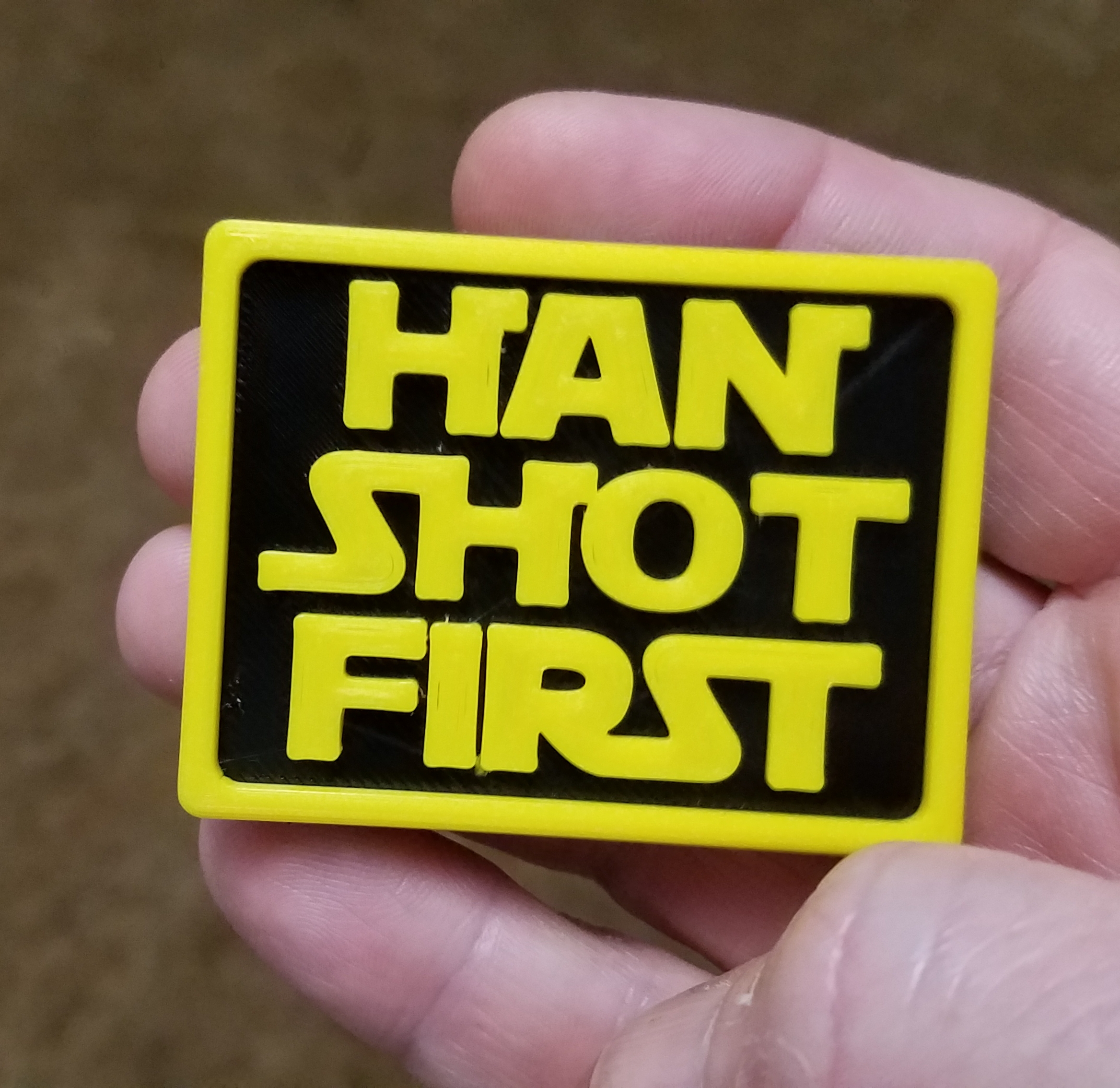 Han Shot First Plaque